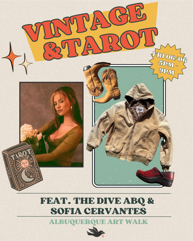 Vintage & Tarot First Friday Artwork