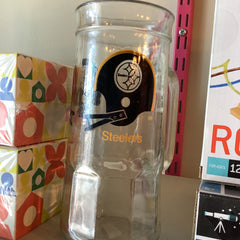 Flyby Provisions - Vintage Glassware - Vintage Pittsburgh Steelers Glass