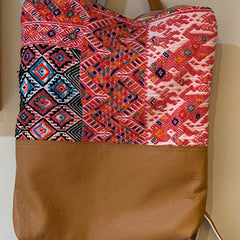 Ami Bags - Textile and Leather Backpack