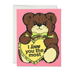 Red Cap Cards - Greeting Card - “Love You the Most”