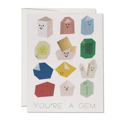Red Cap Cards - Greeting Card - You're a Gem