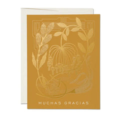 Red Cap Cards - Greeting Card - Mustard Muchas Gracias