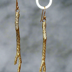 Sonambulo - Brass Cholla Earrings