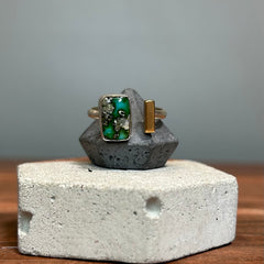 One Seed Design - Sonoran Mountain Turquoise Sterling Silver Ring - FB009