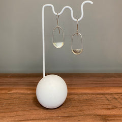 One Seed Design - Sterling Silver Fan Hoops