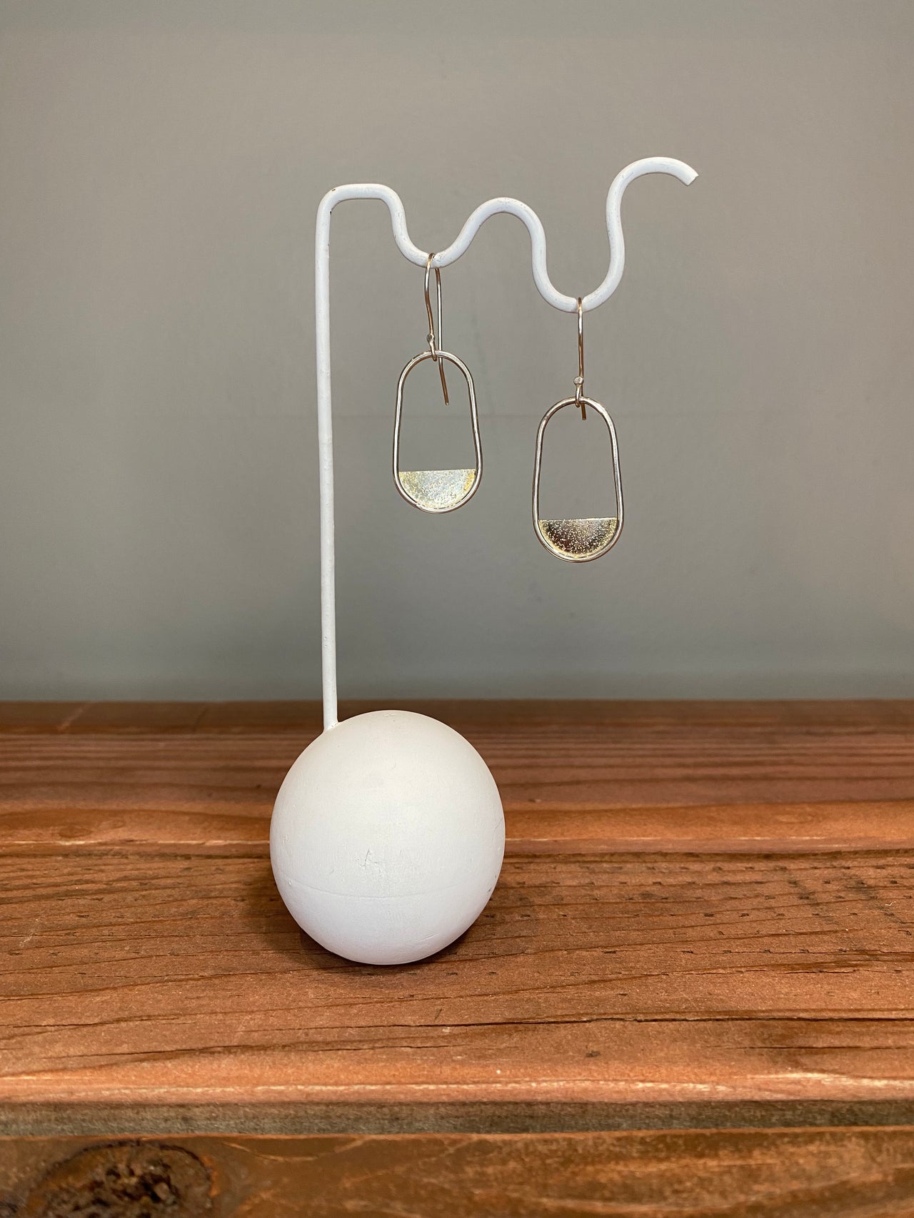 One Seed Design -  Sterling Silver Fan Hoops