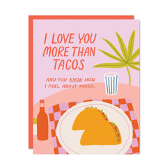 Odd Daughter - Greeting Card - I Love You More Than Tacos