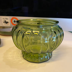Apple Vintage - Home Decor - Vintage Green Glass Dish