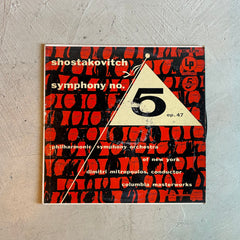 Flyby Provisions- Vintage Vinyl Record - “Shostakovitch Symphony No. 5, Op. 47”