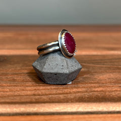 Chela Gurnee - Ring - Ruby Sterling Silver