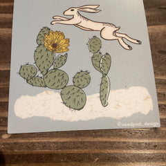 Seed Pod Design- Rabbit Cactus Sticker