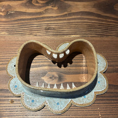 Kate Hudson - ceramic mouth - Large - blue