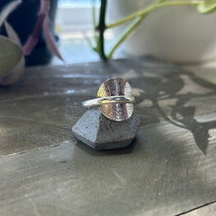 One Seed Design - Sterling Silver Shield Ring - FB006