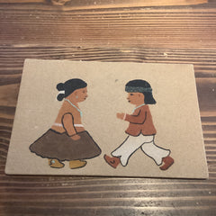 Flyby Provisions - Vintage Art - Native American Sand painting 80s/90s