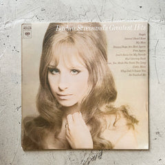 Flyby Provisions- Vintage Vinyl Record- "Barbra Streisand's Greatest Hits"