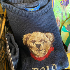 Apple Vintage - Apparel - Kids RL Polo Bear knit sweater