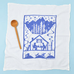 Kei & Molly - Tea Towel - Hot Cocoa (Blue)