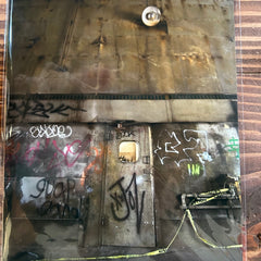 Mark Wade - 8x10 Photo Print - Graffiti Door Caution Tape