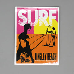 Metal - Sticker - Surf @ Tingley Beach ABQ NM
