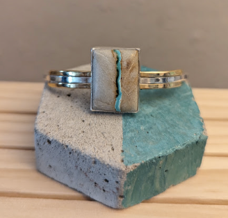 One Seed Design -Royston Ribbon Turquoise Bracelet