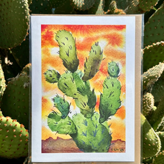 Sean Hudson - Greeting Card - Wild Prickly Pear