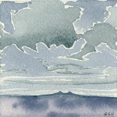 Sean Hudson- Hockneys overcast - watercolor