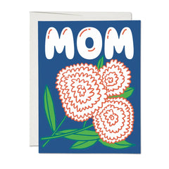 Red Cap Cards - Greeting Card - Zinnia Flower "Mom" Mothers Day