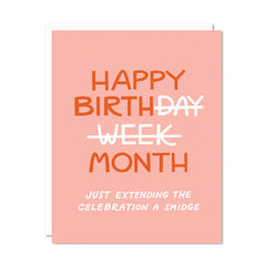 Odd Daughter - Greeting Card - Birth Day Week Month