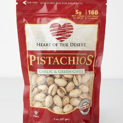 Heart of the Desert - Garlic & Green Chile Pistachios (4 oz)