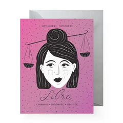 Boss Dotty - Libra Greeting Card