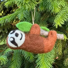 Winding Road - Felt Ornaments -Sloth