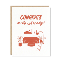 Odd Daughter - Congrats on the Rad New Digs Greeting Card