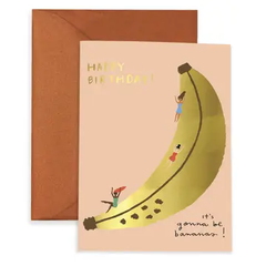 Carolyn Suzuki - Banana Slide - Birthday Card