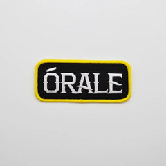Metal - Patch - Orale Black & Yellow Rectangular Iron On Patch