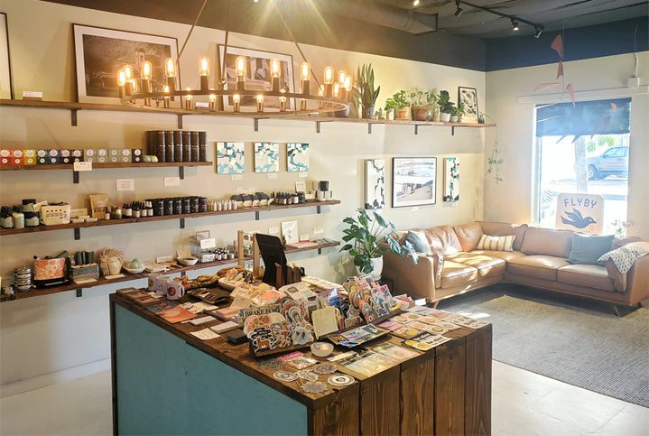 photograph of shop interior