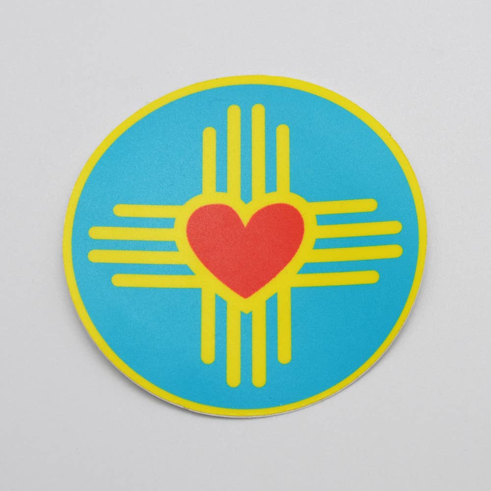 Metal - Sticker - Zia Heart (Mini) – Flyby Provisions