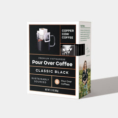 Copper Cow - Classic Black Pour Over Coffee - 5 pack (2.1 oz)