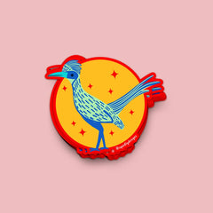 Squidly - Round Roadrunner Sticker