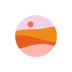 Odd Daughter - Sticker - Orange, Pink, Lavender Sunset