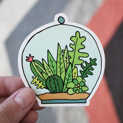 Free Period - Succulent Terrarium Sticker