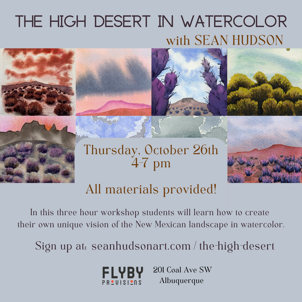 Watercolor Workshop taught by Sean Hudson