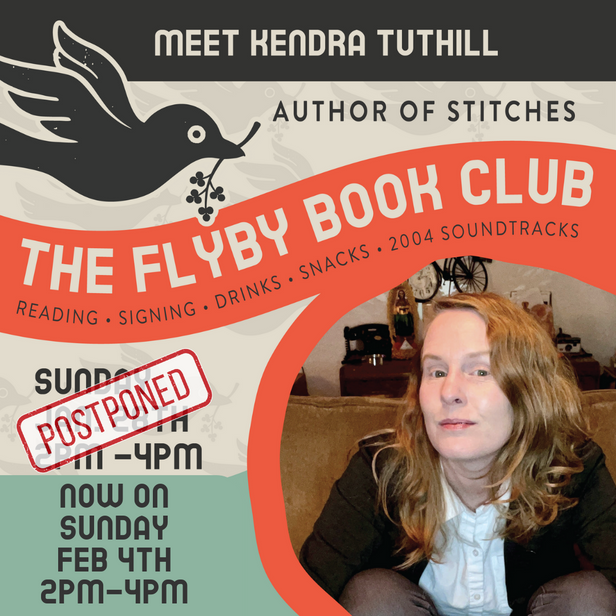 Flyby Book Club - Meet Kendra Tuthill (Postponed to Feb 4th!)