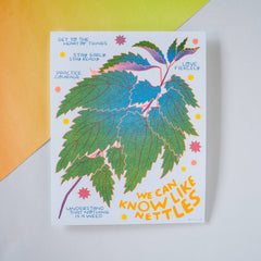 We Can Know Like Nettles - Risograph Art  Print