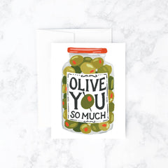 Love & Friendship Greeting Card | Olive You