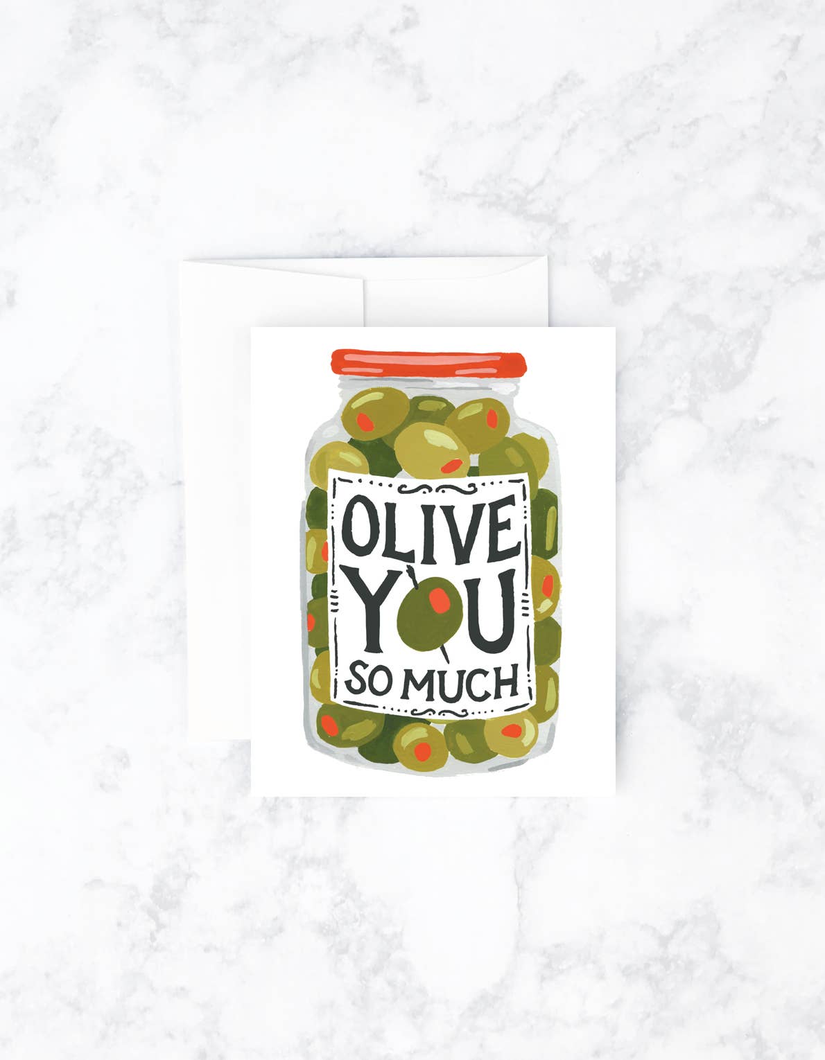 Love & Friendship Greeting Card | Olive You