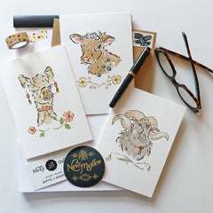 Jackalope Note Card