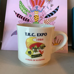 Vintage Glassware -  Vintage TRC Scouting EXPO mug 1984