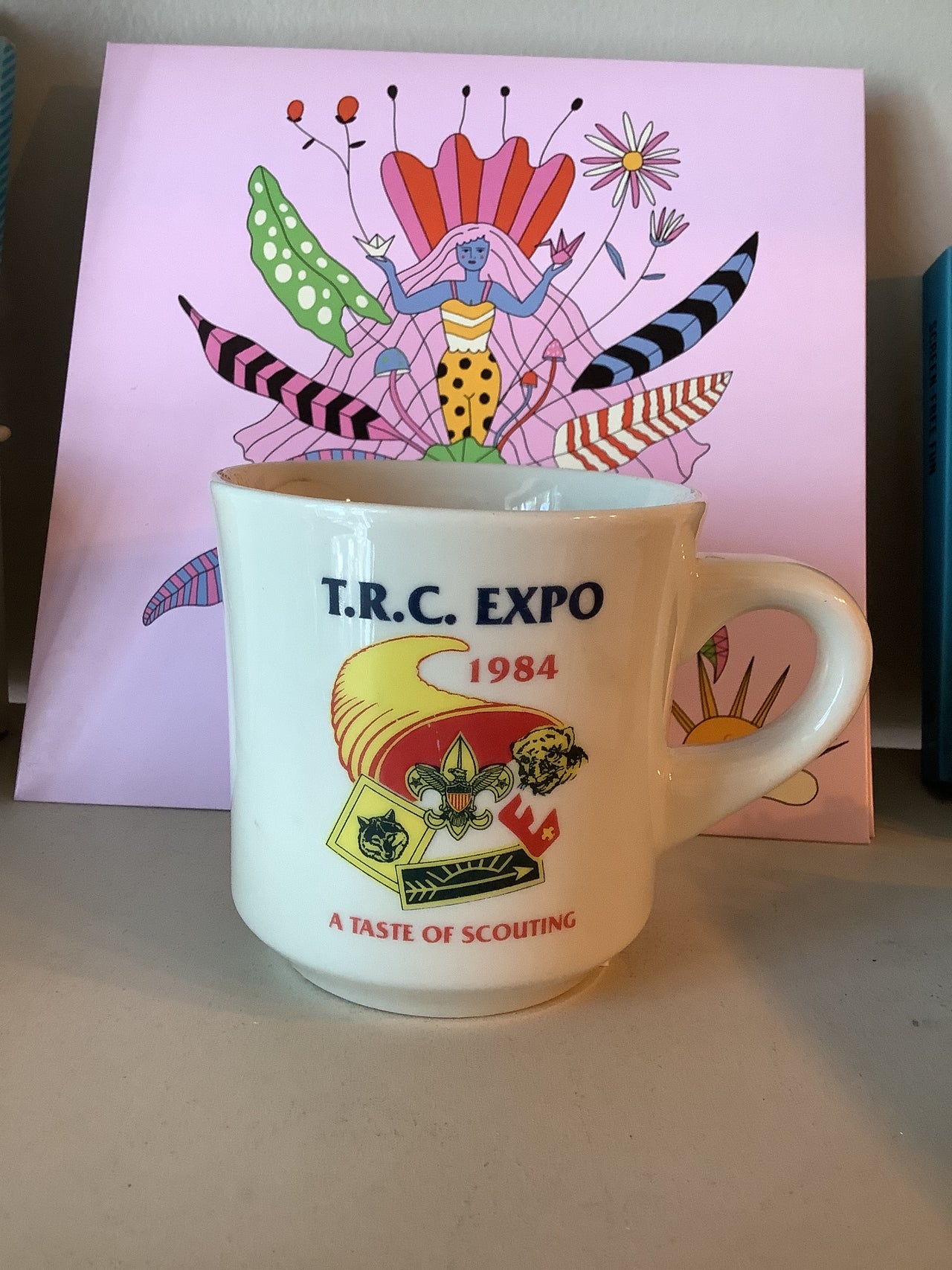 Vintage Glassware -  Vintage TRC Scouting EXPO mug 1984