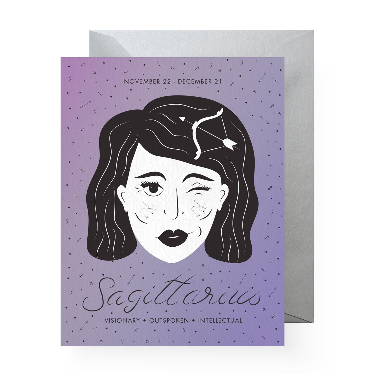 Boss Dotty - Zodiac Greeting Card - Sagittarius