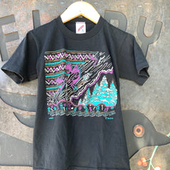 Vintage Clothing - Vintage Ski Toas kids tee